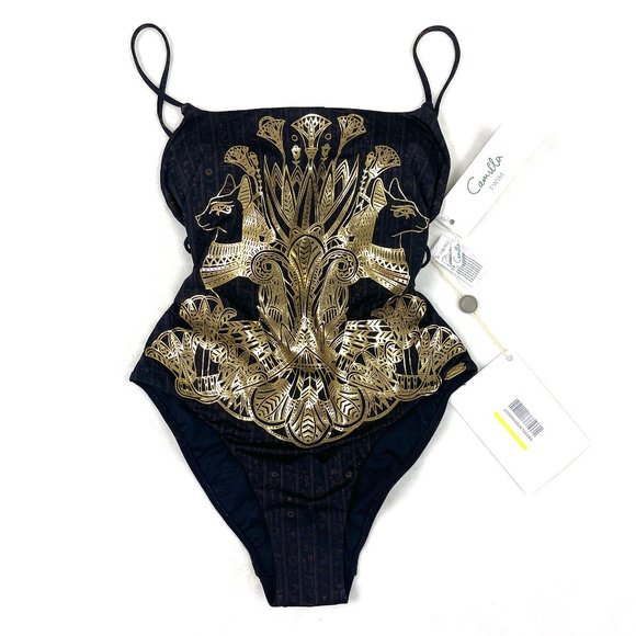 Auc CAMILLA COBRA KING STRAIGHT NECK HIGH LEG ONE PIECE - Picture 10 of 16